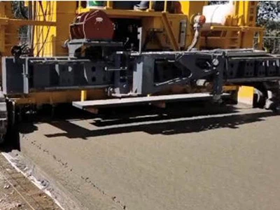 پروژه سنگ فرش فرودگاه در حال پایان است